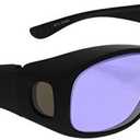 Phillips 202 Didymium Glass Working Spectacles in Over Eyewear Plastic Safety Frame