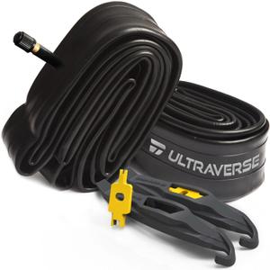 Ultraverse Bike Inner Tube for 20 X 1.75/1.95/2.10/2.125 inch Bicycle Tire Sizes with Schrader Valve - Rubber Tubes for Kids MTB, BMX, Cruisers  Set of 2