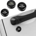 3 x Keyhole Covers for Jeep Wrangler JL Gladiator JT 2018-2025 2026 Door Security Accessories Magnetic Keyhole Door Lock Cover Waterproof Protection Item Black