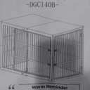 Lyromix 54" Dog Crate Furniture with Foldable Door, XXL Dog Crates for Large Dogs, Wooden Decorative Dog Cage Kennel Indoor End Table, Grey