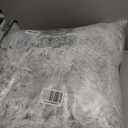 BFPETHOME Dog Beds for Large Dogs, Plush Dog Crate Bed Fluffy Cozy Kennel Pad for Sleeping &Ease Anxiety, Washable Pet Mats with Anti-Slip Bottom for Large Dogs, Grey (L(35x23 inch))