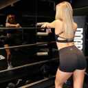 TomTiger Workout Shorts for Women High Waist Gym Shorts Bike Running Active Exercise Yoga Shorts Tummy Control
