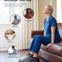 KNQZE Shiatsu Foot Massager with Heat, Compression, Deep Kneading Foot Massage for Plantar Fasciitis Relief, Remote Control, Multi Massage Modes, Auto Shut-Off Timer, FSA Eligible, Gray