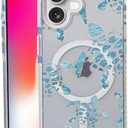 Nimeey Turtle for iPhone 16 Case,MagSafe Compatible,Matte Soft Slim Shockproof Cover,Anti-Fingerprint,Anti-Yellowing,Anti-Scratch Back,Magnetic Phone Case for Women,Girl,Cute,Girly,Clear