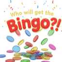 Upgraded Bingo Set, 5-Pack Bingo Wand& 100 Metal Bingo Chips, Random Colors - Large Group Game, Family Night, Sensory Activity, Educational Science Tool
