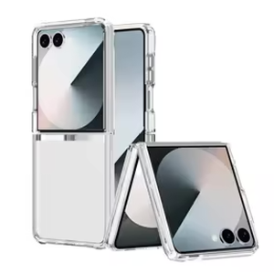Case for Galaxy Z Flip7FE 2025 / Z Flip 6 2024, Crystal Transparent Hard PC Shell, Anti-Scratch Shockproof Slim Protective Phone Cover (Clear)