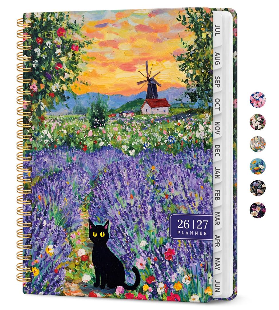 Taja Planner 2026-2027, Jul 2026-Jun 2027 Monthly & Weekly Calendar Planner