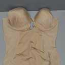 SHAPELLX Strapless Shapewear for Women Deep Plunge Corset Tummy Control Backless Bodysuit Mid Thigh Full Body Shaper (02-beige-standard Cup (B-d))