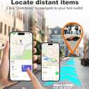 [Apple MFi Certified] Wallet Tracker Card with Apple Find My (iOS Only) Rechargeable Air Tracker Tags Bluetooth Wallet Finder IP68 Waterproof GPS Tracker Item Finder for Keys, Bags, Passport Black