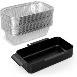 9328812P06 Drip Tray Liners & G416-0015-W1 G325-5703-W1 Grease Pan for CharBroil Grill Replacement, Grease Catcher with 20 Pack Foil Grease Tray for CharBroil Performance 463365021 463448021