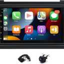 7" Android 13 Double Din Car Stereo with Wireless Carplay Android Auto fit for Saab 9-3 93 2007-2011 IPS Car Audio Receiver w/WiFi GPS Bluetooth AHD Backup Camera Mic,SWC/AV in/FM/AM Radio Receiver