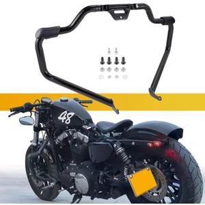 Motorcycle Engine Guard Crash Bar Fit for 2018-2023 Harley Softail Fat Boy FLFB, Heritage Classic FLHC, Street Bob FXBB, Breakout FXBR, Low Rider FXLR, Deluxe FLDE
