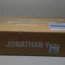 JONATHAN Y JYL6309A Wyatt 25.5" 3-Light Southwestern Bohemian Resin/Seeded Glass Faux Antler LED Vanity Light, Brown Wood Finish for Bathroom Vanity and Kitchen