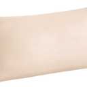 BEDELITE Body Pillow Case Cover, Rayon Made from Bamboo, Cooling Body Pillow Cover for Hot Sleepers and Night Sweats, Breathable & Silky Soft Full Long Pillow Case (Taupe, 20x54 Inches)