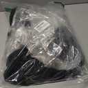 Alex Evenings Womens Wide Leg Chiffon Dress Pant for Mother of The Bride, Elegant Party Outfit (Petite and Regular Sizes) (Large, Black Mesh Cropped)