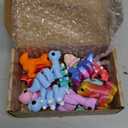 JOYIN 12 Pcs 3D Printed Dinosaur Animals Set, Mini Animals 3D Printed Toys - Cute Articulated Flexible Figurines Fidget Toys for Easter Party Favors Birthday Gifts Desk Pets Office Home Decor