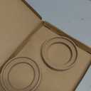 Pair Car Beige Speaker Spacer Ring Adaptor Brackets Mounting Spacer Recess Bezel Plate Wood 77mm ID for 3.5 Inch Speakers Auto Replacement Parts