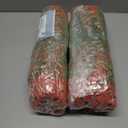 2 x Alupssuc 24 Bundles Artificial Fall Mums Flowers for Outdoors Decoration, UV Resistant Silk Violet and Faux Eucalyptus Autumn Fake Plants for Outside Indoor Yard Home Patio Porch Decor, Fall Red