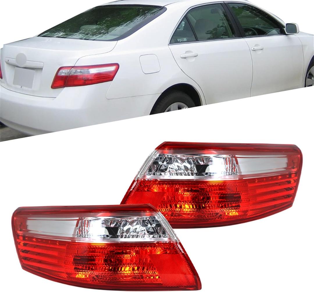 labwork LH RH Tail Lights Replacement for Toyota Camry 2007 2008 2009 Rear Outer Tail Lights Lamps Assembly Left and Right Side 8155006240 8155133340