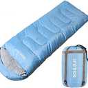 3-4 Season Sleeping Bag for Adults & Kids, Lightweight Warm Cold Weather Camping Bag with Waterproof Compression Sack Portable for Hiking, Backpacking, Traveling & Outdoor Adventures