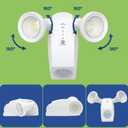 SUNLONG Solar Lights Outdoor Waterproof Motion Lights Separate Solar Panel 16.4 Ft Wires Multi Modes Optional Sensor Light for Courtyard Wall Garage Balcony Walkway (White)