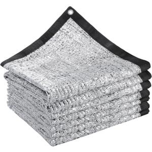 70% Reflective Aluminet Shade Cloth - 10 x 20 FT Durable Sun Protective Shade Covers with Grommets Providing UV Protection and Cooling for RV Cars Camping Chicken Coop Garden Greenhouse Pickup Trunk