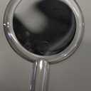 Double Sided 1x - 7X Magnification Hand Held Makeup Mirror with Adjustable Stand,Clear (7X)