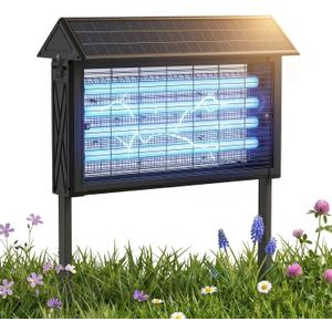 Large Solar Bug Zapper Outdoor for 4000 sq.ft Mosquito Zapper for Patio