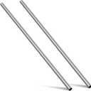 Hicarer 2 Pack 316 Stainless Steel Tubing, 1" Od (0.98"/25mm), 16 Gauge (1.5mm Wall), Round Metal Tube Industrial Metal Tubing for Home Furnishing, Machinery, Weldable/DIY Fabrication(48 Inch)