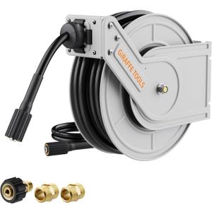 Giraffe Tools Pressure Washer Hose Reel, 55ft, 3200psi