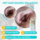 TroisAmis Pet Ear Cleaning Finger Wipes for Dog and Cat, Thick Dog Ear Cleaner Wipes with Gentle and Natural Ingredient, Remove Earwax, Debris-Sooth &Deodorize-Relieve Ear Itch & Inflammation-50 Count