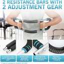 Twister Arm Trainer - Adjustable 60-100lbs Resistance Arm & Chest Workout Equipment for Home Gym Fitness , Arm Strengthener for Men, Power Twister Bar for Biceps, Forearm & Shoulder Training (Blue)