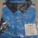 LULY YANG DSP Men's Active Polo - Short Sleeve (Blue, XXL)