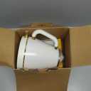 Hazel Quinn Retro Electric Kettle  1.7 Liters / 57.5 Ounces Tea Kettle with Thermometer, All Stainless Steel, 1200 Watts Fast Boiling, BPAfree, Cordless, Automatic Shut Off  Pearl White