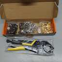 Snap Tool for Boat Covers, Heavy Duty Snap Fastener Tool, Snap Installation Tool with 320 PCS 4 Color 15mm Metal Snaps for Fabric