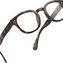 grinderPUNCH Classic Reading Glasses for Women and Men Stylish Lightweight Readers Round Readers for Women and Men (Tortoise, 1, x)