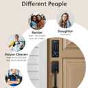 Philips Wi-Fi Smart Lock with Handle, Keyless Entry Keypad Door Lock with Handle, Front Door Deadbolt Set with WiFi Gateway, App Control, Fingerprint Unlock, PIN Code Unlock, Auto Locking, Matte Black