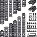 Picatinny Rail 3,5,7,9,11,13-Slot for Mlok, Polymer Rails Section Plus Offset Mount with T-Nuts, Screws & Allen Wrench