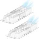 Sideways Vent Extender for Under Furniture, Air Floor Vent Deflector Fits Vents 3" - 6" Wide (2PCS)