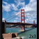 LUCKYLIFE 2x3 Picture Frame, Black Photo Frames for Wall and Tabletop, Pack of 1