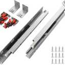 6 Pairs 21 Inch Undermount Soft Close Drawer Slides Full Extension,Heavy Duty, Concealed Drawer Rails,3D Locking Device and Brackets.