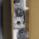 3 Pack Bath Vanity Light Fixtures 1-Light, Indoor Black Wall Light with Dual Glass Shade, Farmhouse Bathroom Wall Scone