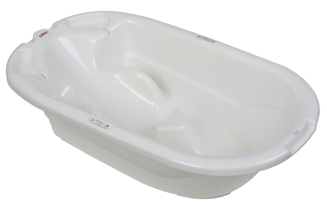 EuroBath 2-Stage Baby Bath Tub, White - Large, Long Lasting Baby Essentials, Must-Have Baby Bathtub, Newborn Essentials, Infant Bathtub & Baby Care Products for Registry