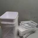 Anborry Bathroom Trash Cans with Lid 2 Pack 2.2 Gallon Touchless Automatic Motion Sensor Small Slim Garbage Can, Smart Electric Narrow Garbage Bin for Bedroom Office Kitchen (White)