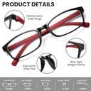 Gaoye 6 Pack Reading Glasses Blue Light Blocking for Women Men, Magnifying Readers Glass Anti UV Eyeglasses