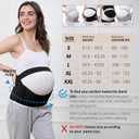 NeoTech Care Pregnancy Belly Band Maternity Belt, Back/Abdomen/Waist/Pelvis Support (Size M, Black Color)