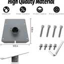 Starlink Performance Gen3 Pipe Adapter, Heavy Duty Pole Mount Bracket for 38mm-60mm Metal Pipe, Mount Kit Plate Roof, with Hardware, for Starlink Performance Gen 3 Dishy, Easy to Install