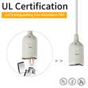 Light Socket with Cord, Plug in Hanging Light Kit, Extension Hanging Lantern Cord Cable UL 9.8ft E26 E27 Socket On/Off Switch Plug in Pendant Lighting, for Living Room Bedroom 2 Pack (White)