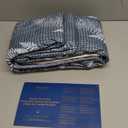 Bedsure Duvet Cover Queen Size - Reversible Waffle Floral Duvet Cover Set with Zipper Closure, 3 Pieces Blue Bedding Set with 8 Corner Ties and 2 Pillow Shams 20"x26"