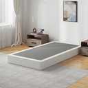 7 Inch Box Spring Twin Size Bed Base, 1500lbs Heavy Duty Twin Box Spring Metal Mattress Foundation, Tool-Free Easy Assembly, Noise Free